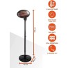 Electric outdoor patio heater